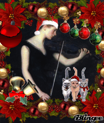 My attempt to make the world's most annoying holiday SOTL Blingee ever. Animated Christmas cats, guys!