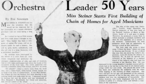 Emma Steiner orchestra leader