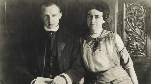 Olga and Stokowski in Philadelphia, c1911